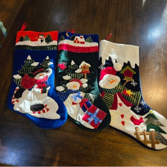 Other - Christmas Stockings with Snowman Design